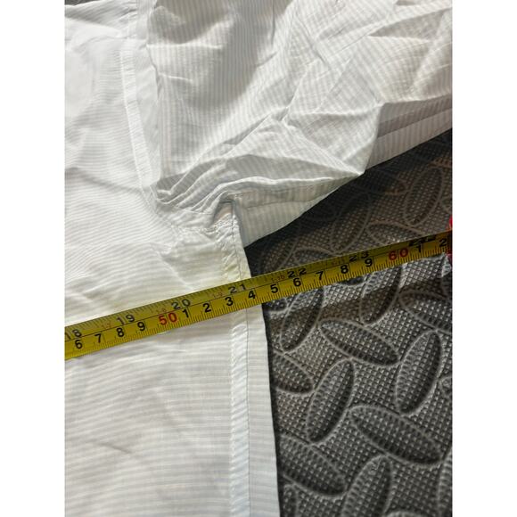 Prada White Blue Button Down Shirt Fits Mens Large Dressy Classic With Flaw - Picture 9 of 11